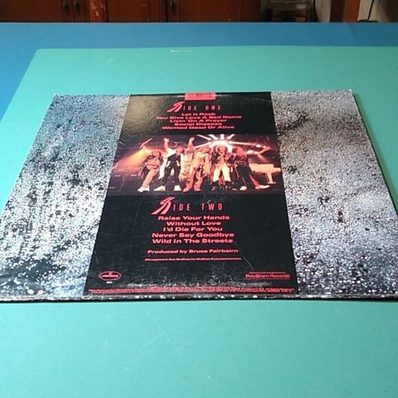 Bon Jovi 'Slippery When Wet' Vinyl Record - Picture 2 of 10